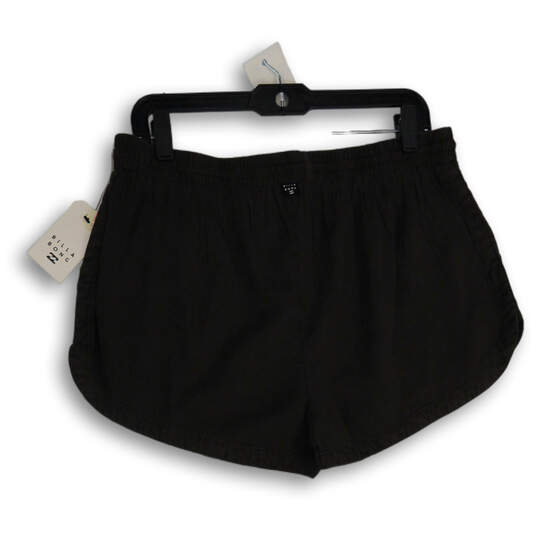 NWT Womens Gray Elastic Waist Drawstring Slash Pocket Sweat shorts Size XL image number 2