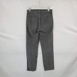 J. Crew Gray Corduroy Slim Pant WM Size 25 NWT alternative image