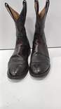 Men's Ariat Brown Leather Western Style Boots Sz 10D image number 1
