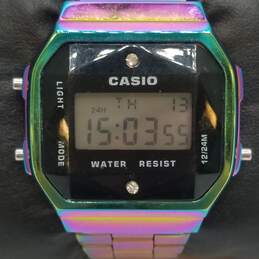 Men's Casio Dazzle A168 40mm Stainless Steel WR Watch alternative image