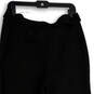 NWT Womens Black Flat Front Tie Waist Straight Leg Paperbag Pants Size 8R image number 2