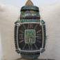 Judith Ripka 31mm Case Green Stone Bezel and Dial Unisex Designer Quartz Watch image number 1