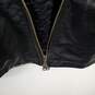 Danier Men Black Leather Trench Coat Sz 40 image number 6