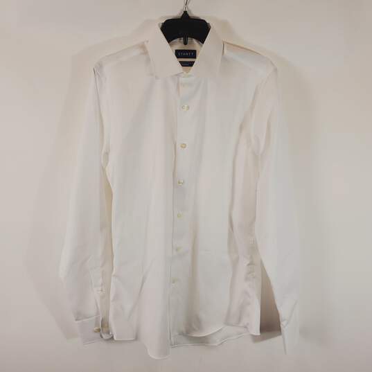 Stantt Men White Dress Shirt M image number 1