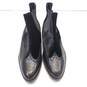 AllSaints Leather Velvet Wingtip Chelsea Boots Black 8 image number 2