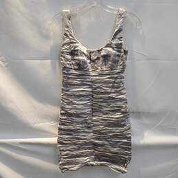 Nicole Miller Collection Silver Sleeveless Dress Size 6