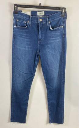 Evereve Women Blue Skinny Jeans Sz 28