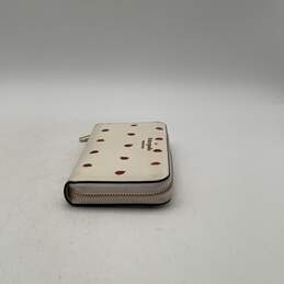 Kate Spade Womens White Staci Ladybug Leather Card Holder Zip-Around Wallet alternative image