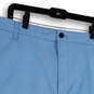 NWT Mens Blue Supreme Flex Flat Front Slash Pockets Chino Shorts Size 50 image number 3