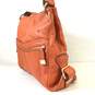 Michael Kors Leather Double Pocket Shoulder Bag Orange image number 4