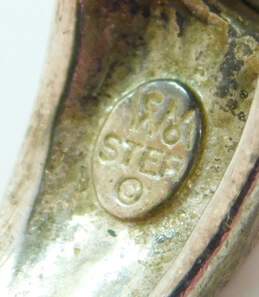 Men's Vintage Wheeler Manufacturing Sterling Silver Hematite Ridged Ring 7.1g alternative image