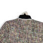 NWT Womens Multicolor Welt Pocket Long Sleeve Tweed Jacket Size 2 image number 4