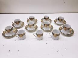 Bundle of 19 Dimlaj Fine Porcelain 233 Demitasse Teacups & Saucers