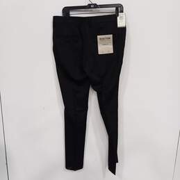 Kenneth Cole Reaction Flat Front Black Skinny Fit Dress Pants Size 32x32 NWT alternative image