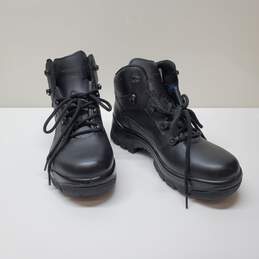 Haix Airpower P7 Men 8.5M Shoes Black Sun Reflect Leather Tactical High Boots Sz 8.5