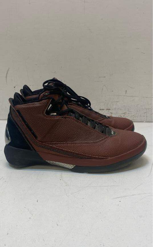 Nike Air Jordan 22 Basketball Leather Brown, Black Sneakers 316238-002 Size 9.5 image number 1