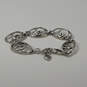 Designer Brighton Silver-Tone Spiral Engraved Classic Link Chain Bracelet image number 2