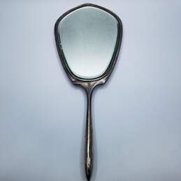 Sterling Silver Handle Antique 13in Hand Held Mirror 287.0g