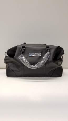 Michel Germain Paris Black Large Weekender Travel Duffle Tote Bag