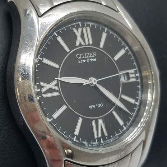 CItizen Retro 37mm Case Explorer Design Men's Eco-Drive Quartz Stainless Steel Watch image number 4