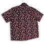 Mens Multicolor Geometric Print Spread Collar Button-Up Shirt Size XXL image number 2