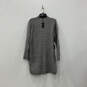 NWT Womens Gray Long Sleeve Mock Neck Cable Knit Sweater Dress Size Large image number 1