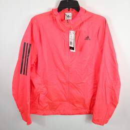 Adidas Women Neon Pink Running Jacket L NWT