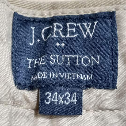 J. Crew The Sutton Tan Chino Pants Men's Size 34x34 image number 3