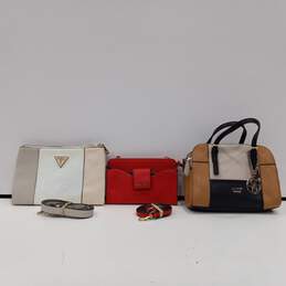 3PC Bundle of Assorted Guess Shoulder Handbags