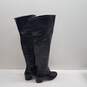 Aldo Knee High Round Toe Boots Black 5 image number 4