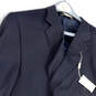 NWT Mens Black Long Sleeve Notch Lapel Single Breasted Blazer Size 60R image number 3