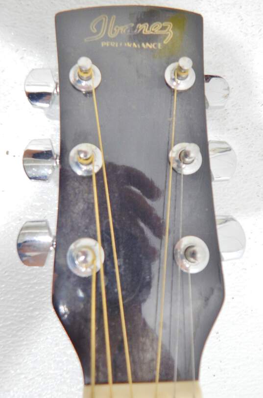 Ibanez Brand PF4JP-BK-14-01 Model Black Acoustic Guitar w/ Gig Bag and Accessories image number 4