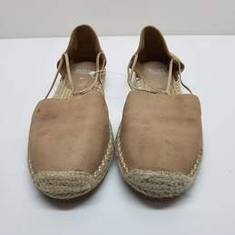Eileen Fisher Tan Suede Espadrille Flats Size 9.5