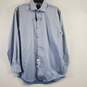 Kenneth Cole Men Blue Button Up Sz16 NWT image number 1
