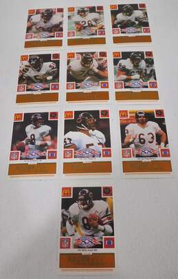 VTG 1986 McDonald's Chicago Bears Unscratched Orange Tab Super Bowl Cards Walter Payton McMahon