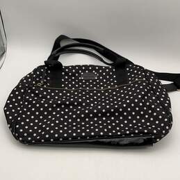 Kate Spade New York Womens Black White Polka Dot Double Strap Diaper Bag