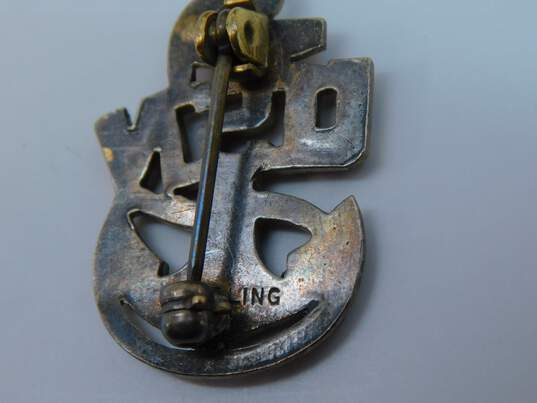 2 - VNTG 925 Enamel WWII Army Navy Award Pins image number 6