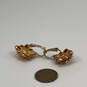 Designer Joan Rivers Gold-Tone Crystal Cut Stone Dangle Earring image number 3