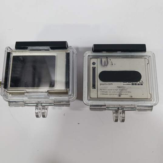 Pair Of GoPro Hero 2 Action Cameras & Accessories in Hard Case image number 4