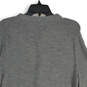 Mens Gray Heather Ribbed Cuff Long Sleeve Henley Sweater Size Small image number 4