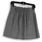 Womens Gray Elastic Waist Pockets Side Zip Pleated Mini Skirt Size 8 image number 2