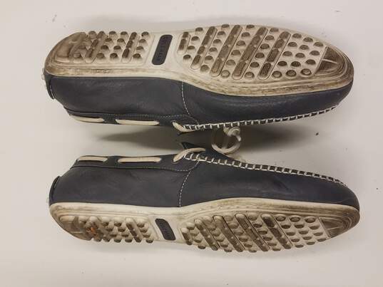 Cole Haan Men's Gray/White Grant Leather Escape Slip-on Driving Moccasin Sz. 8M image number 6