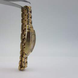 Waltham 20mm Case Crystal Bezel MOP Dial Gold Tone Stainless Steel Lady's Quartz Watch alternative image