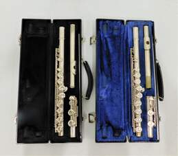 Armstrong Model 104 and Gemeinhardt Model M2 Flutes w/ Cases and Cleaning Rods