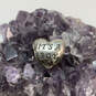 Designer Pandora S925 ALE Sterling Silver CZ Blue Stone Heart Beaded Charm image number 1