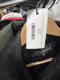 Luis Alvear Womens Black 3/4 Sleeve Pockets Leather Overcoat Jacket Size Medium image number 5