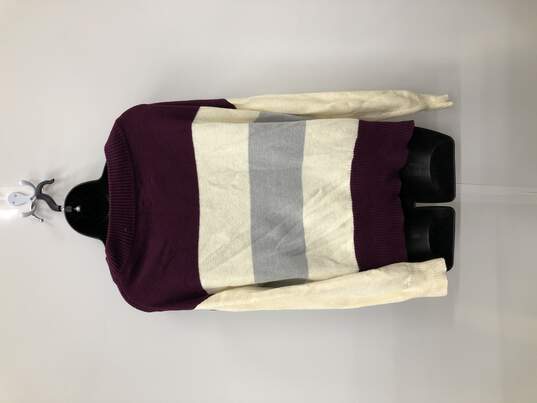 S/P White/Purple Long Sleeve Sweater image number 2