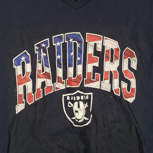 Womens Las Vegas Raiders Football-NFL Long Sleeve Pullover T-Shirt Size Large image number 3