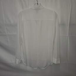 White House Black Market Double Layer Soft Button Up Shirt NWT Size 0 alternative image