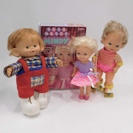 Vintage Dolls Ertl Bead Magic Mindy Mattel Baby Skates Little Big Ears image number 1